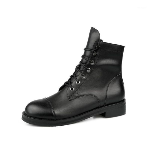 genuine leather low heels women ankle boots shoes woman autumn winter round toe cross-tied motocycle boots size 41 42 431, Black
genuine leather low heels women ankle boots shoes woman autumn winter round toe cross-tied motocycle boots size 41 42 431, Black