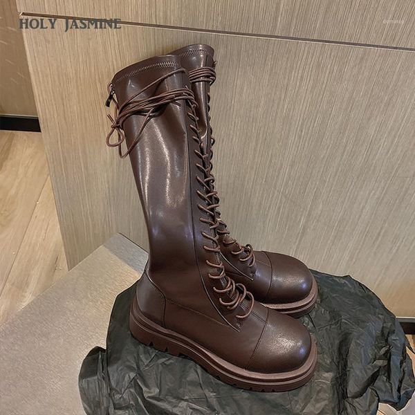 holy jasmine knee-high women knight boots new autumn and winter lace-up retro short plush inside boots pigskin cross-tied1, Black
holy jasmine knee-high women knight boots new autumn and winter lace-up retro short plush inside boots pigskin cross-tied1, Black