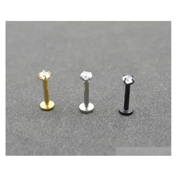 punk crystal cubic zirconia lip ring steel ear earring studs internal thread prong gem 16g tragus helix labret sqcyos homes2007, Black
punk crystal cubic zirconia lip ring steel ear earring studs internal thread prong gem 16g tragus helix labret sqcyos homes2007, Black