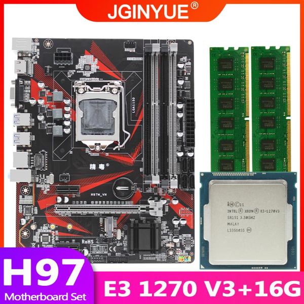 jginyue h97 материнской платы lga 1150 комплект комплект с xeon e3 1270 v3 процессора и ddr3 16 гб (2 * 8gb) для рабочего памяти h97m-vh
jginyue h97 материнской платы lga 1150 комплект комплект с xeon e3 1270 v3 процессора и ddr3 16 гб (2 * 8gb) для рабочего памяти h97m-vh