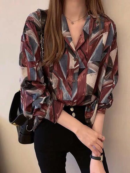 fashion womens and blouses elegant long sleeve print shirt ladies loose chemise femme party club tee streetwear, White
fashion womens and blouses elegant long sleeve print shirt ladies loose chemise femme party club tee streetwear, White
