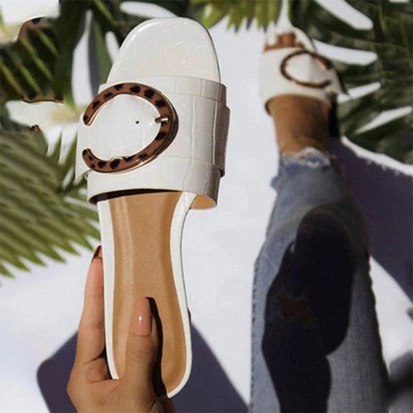 summer women metal buckle slippers ladies casual pu leather flat female comfortable fashion slides woman open toe shoes big size #le7q, Black
summer women metal buckle slippers ladies casual pu leather flat female comfortable fashion slides woman open toe shoes big size #le7q, Black