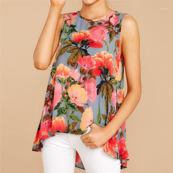 women's t-shirt women floral print 2021 summer sleeveless casual loose tees o-neck female leisure party beach shirt1, White
women's t-shirt women floral print 2021 summer sleeveless casual loose tees o-neck female leisure party beach shirt1, White