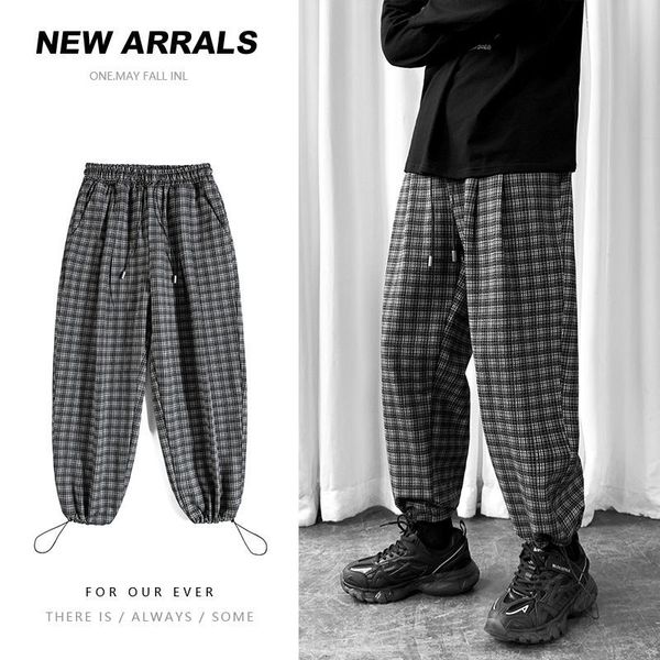 2021 men's trousers autumn new winter pure colour thin plaided relaxed slacks youth clothes idr2, Black
2021 men's trousers autumn new winter pure colour thin plaided relaxed slacks youth clothes idr2, Black