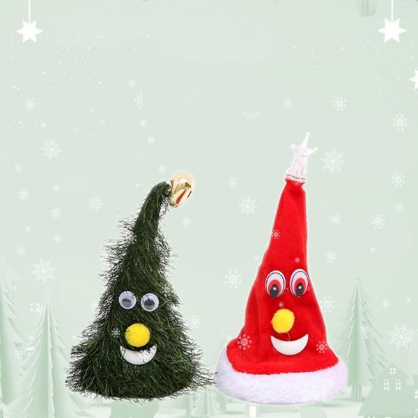 electric christmas hat shaking christmas tree glowing decoration for home children toy bell swinging party supplies1
electric christmas hat shaking christmas tree glowing decoration for home children toy bell swinging party supplies1
