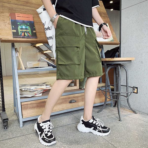 summer new casual tooling shorts men's youth fashion straight pants, White;black
summer new casual tooling shorts men's youth fashion straight pants, White;black