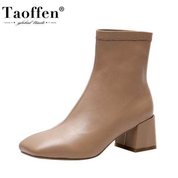 taoffen new woman high heel boots square toe thick heel winter shoes woman fashion elegant stretch boots size 33-40, Black
taoffen new woman high heel boots square toe thick heel winter shoes woman fashion elegant stretch boots size 33-40, Black