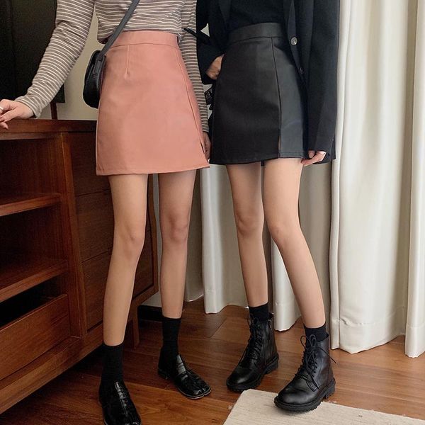 skirts autumn korean style short skirt ladies high waist leather split a-line casual solid color college, Black
skirts autumn korean style short skirt ladies high waist leather split a-line casual solid color college, Black