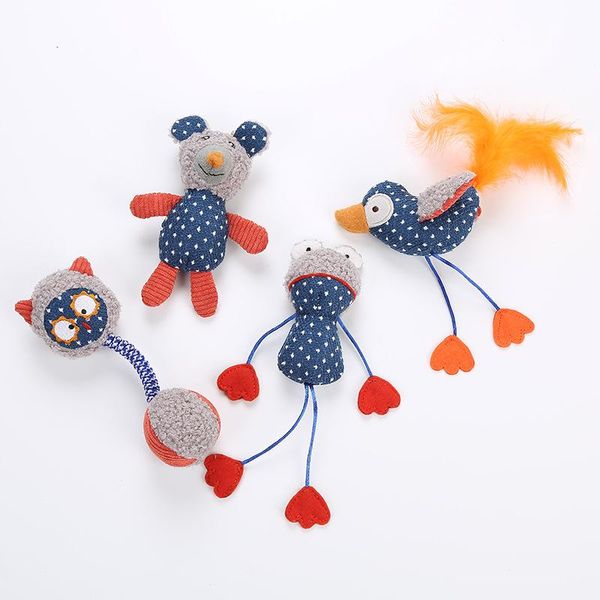 cat toy cute little bird bear frog modeling plush toys toy play with cat pet supplies
cat toy cute little bird bear frog modeling plush toys toy play with cat pet supplies
