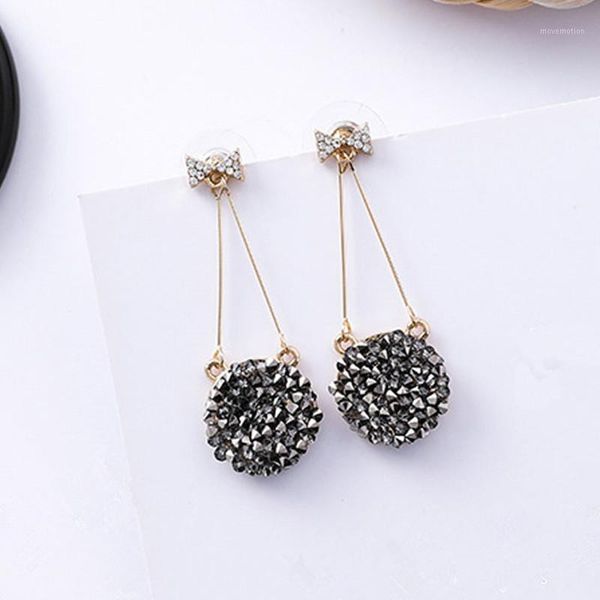 dominated the new sweet temperament crystal earrings simple atmospheric long bowknot drop earrings jewelry1, Silver
dominated the new sweet temperament crystal earrings simple atmospheric long bowknot drop earrings jewelry1, Silver