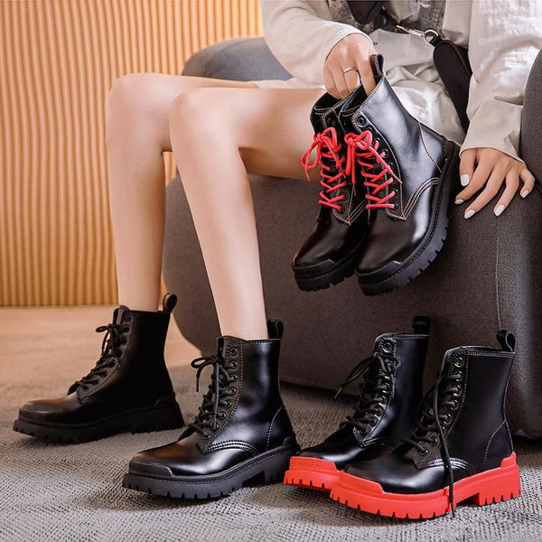 british fashion women pink leather boots lace-up ankle boot shoes woman low heels zapatos mujer retro motorcycle boots, Black
british fashion women pink leather boots lace-up ankle boot shoes woman low heels zapatos mujer retro motorcycle boots, Black