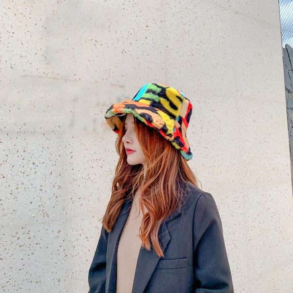 wide brim hats fashion hip hop outdoor multicolor rainbow lambswool letter pattern bucket hat for women winter soft warm, Blue;gray
wide brim hats fashion hip hop outdoor multicolor rainbow lambswool letter pattern bucket hat for women winter soft warm, Blue;gray