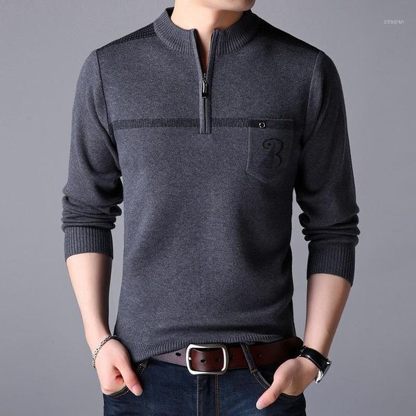 2020 winter men's pullover sweater middle aged casual dad's bottom shirt fashion zipper factory1, White;black
2020 winter men's pullover sweater middle aged casual dad's bottom shirt fashion zipper factory1, White;black
