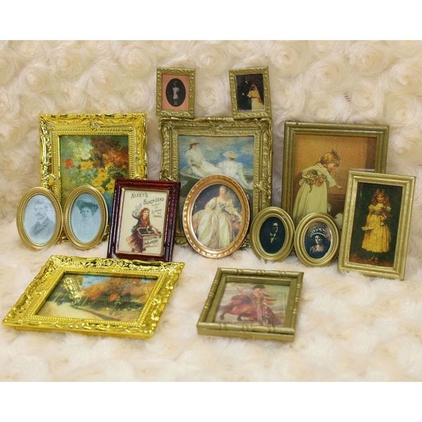 4pcs vintage 1/12 scale miniature dollhouse painting home decor furniture accessories toy y200428
4pcs vintage 1/12 scale miniature dollhouse painting home decor furniture accessories toy y200428
