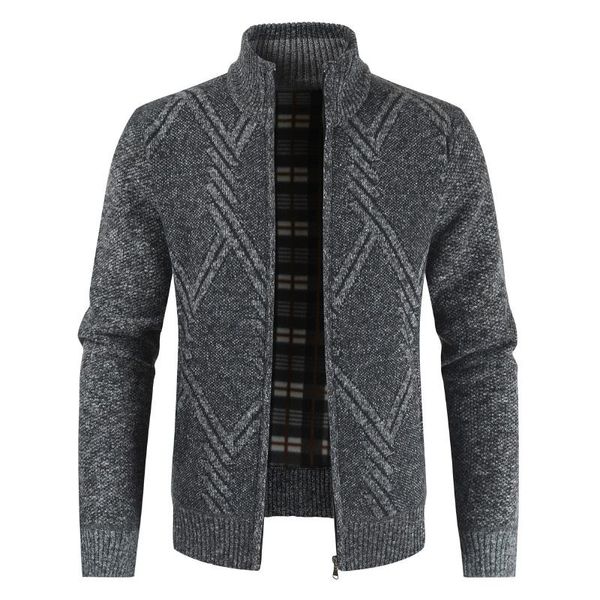 2021 autumn winter mens sweater casual stand collar thick cardigan men fashion warm sweater coats men, White;black
2021 autumn winter mens sweater casual stand collar thick cardigan men fashion warm sweater coats men, White;black
