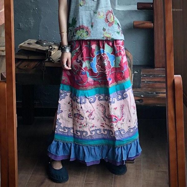 johnature 2020 autumn new leisure retro embroidery patchwork print women skirt cotton linen comfortable all-match fashion skirts1, Black
johnature 2020 autumn new leisure retro embroidery patchwork print women skirt cotton linen comfortable all-match fashion skirts1, Black