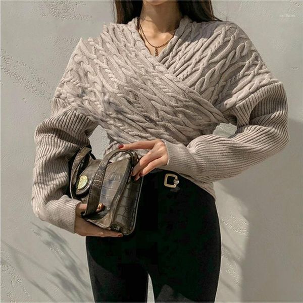 korea korean woman sweater pullovers v neck off shoulder twist knitted sweater new autumn fashion female warm slim pull b0031, White;black
korea korean woman sweater pullovers v neck off shoulder twist knitted sweater new autumn fashion female warm slim pull b0031, White;black
