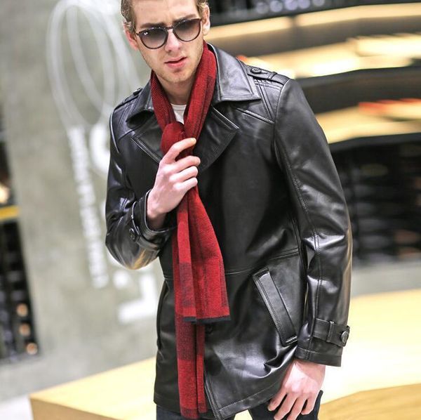 men's leather & faux cow genuine jacket men real sheepskin coat 2021 autumn winter vintage single breasted sheep skin outerwear male, Black
men's leather & faux cow genuine jacket men real sheepskin coat 2021 autumn winter vintage single breasted sheep skin outerwear male, Black
