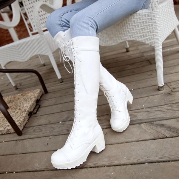 handsome wild women's boots black / pure white tall boots british retro women's large 42.43.44.45.46.47.481
handsome wild women's boots black / pure white tall boots british retro women's large 42.43.44.45.46.47.481
