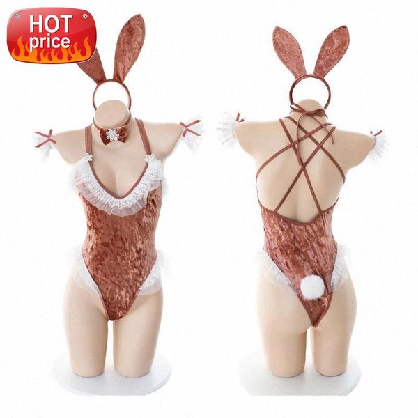 Japanese Cute Anime Bunny Girl Cosplay Costumes Women Rose Pink Velvet Sexy Jumpsuit Roleplay Lolita Lace Lingerie Set Bodysuit #3g4i, Black;white
Japanese Cute Anime Bunny Girl Cosplay Costumes Women Rose Pink Velvet Sexy Jumpsuit Roleplay Lolita Lace Lingerie Set Bodysuit #3g4i, Black;white