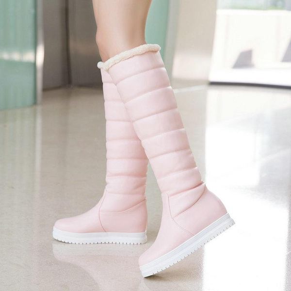boots winter warm knee high women platform wedges heels snow slip on ladies shoes white black pink
boots winter warm knee high women platform wedges heels snow slip on ladies shoes white black pink