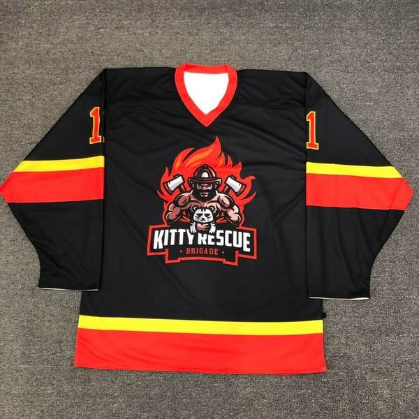 firefighter fireman fire dept funny novelty reversible ice inline hockey jersey, Black
firefighter fireman fire dept funny novelty reversible ice inline hockey jersey, Black