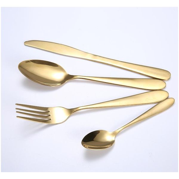 4pcs/set gold cutlery knife flatware set stainless steel tableware western dinnerware fork spoon steak travel di jllkvd lajiaoyard
4pcs/set gold cutlery knife flatware set stainless steel tableware western dinnerware fork spoon steak travel di jllkvd lajiaoyard