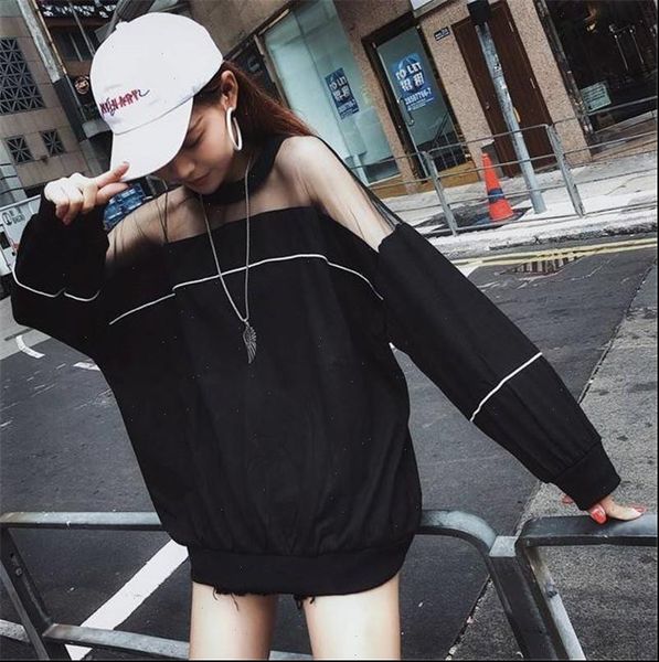 female punk off shoulder streetwear harajuku hip hop fashion womens casual high street spring black sweatshirts, White
female punk off shoulder streetwear harajuku hip hop fashion womens casual high street spring black sweatshirts, White