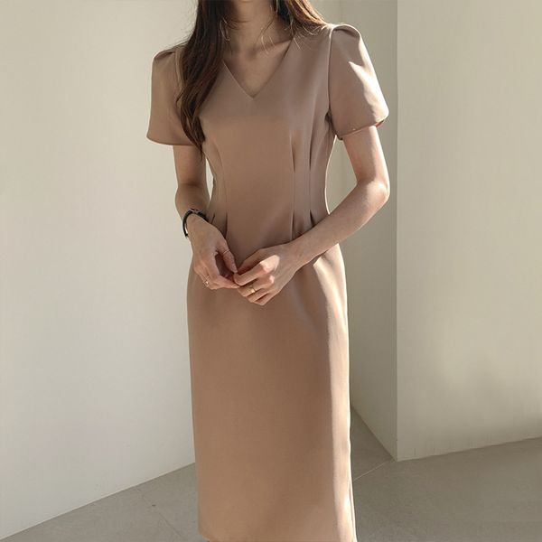 french v-neck light mature 2020 dressstraight skirt dress new women's summer style slim dress with waist closing and straight tube skir, Black;gray
french v-neck light mature 2020 dressstraight skirt dress new women's summer style slim dress with waist closing and straight tube skir, Black;gray