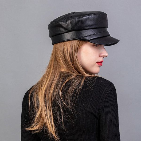 wide brim hats real leather cap men army sailor for women flat female travel cadet hat captain sheepskin, Blue;gray
wide brim hats real leather cap men army sailor for women flat female travel cadet hat captain sheepskin, Blue;gray