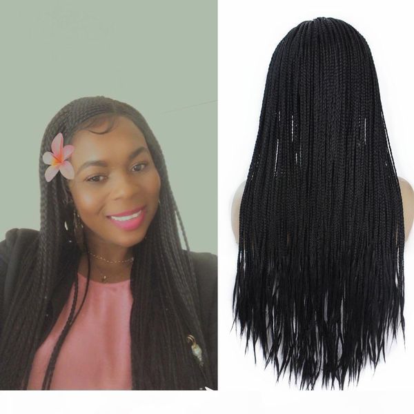 13x4 lace wigs with baby hair heat resistant synthetic lace front wig long braided box braids wigs for women burgundy blonde 1b wigs, Black;brown
13x4 lace wigs with baby hair heat resistant synthetic lace front wig long braided box braids wigs for women burgundy blonde 1b wigs, Black;brown