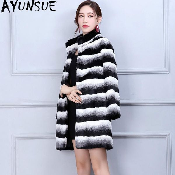 ayunsue faux fur jacket women winter coat striped plus size faux woman's coat 6xl famale jaket chaqueta mujer kj2971, Black
ayunsue faux fur jacket women winter coat striped plus size faux woman's coat 6xl famale jaket chaqueta mujer kj2971, Black
