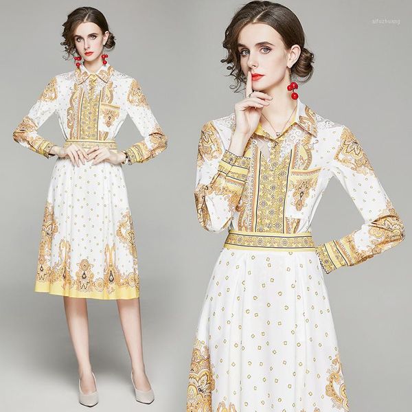 new summer runway 2 piece womens ladies set vintage floral print collar long sleeve shirt blouse midi skirt suits outfits1, White
new summer runway 2 piece womens ladies set vintage floral print collar long sleeve shirt blouse midi skirt suits outfits1, White
