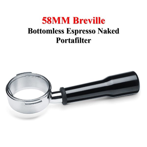 58mm bottomless espresso naked portafilter for breville bes900 920xl bes980xl coffee machine drop shipping available q1221
58mm bottomless espresso naked portafilter for breville bes900 920xl bes980xl coffee machine drop shipping available q1221