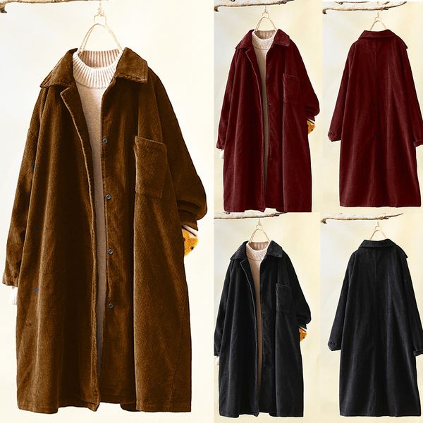 winter women jacket casual solid color button loose large size corduroy jackets ladies button long sleeve vintage coats 1026, Tan;black
winter women jacket casual solid color button loose large size corduroy jackets ladies button long sleeve vintage coats 1026, Tan;black