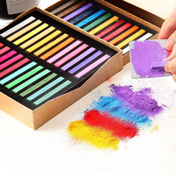 12/24/36/48 colors professional pastel set artist graffiti soft painting crayons for kids gift school stationery art supplies, Black;red
12/24/36/48 colors professional pastel set artist graffiti soft painting crayons for kids gift school stationery art supplies, Black;red