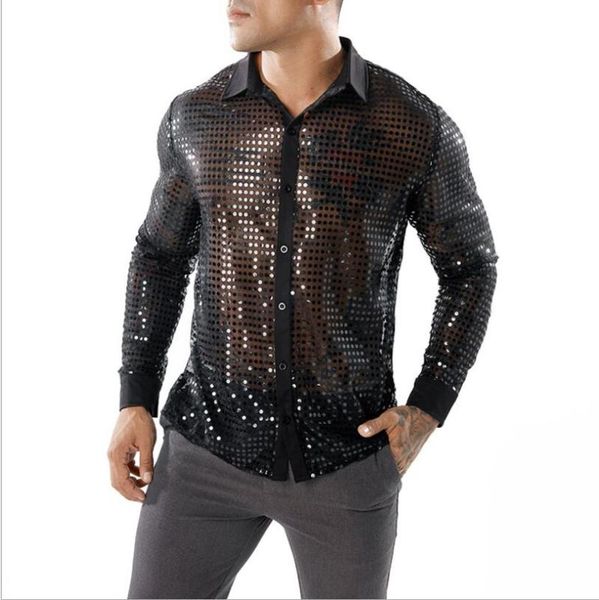 men's casual shirts arrival personality flash polka dot scales nightclub men singes stage costume design long-sleeved lapel shirt s-2x, White;black
men's casual shirts arrival personality flash polka dot scales nightclub men singes stage costume design long-sleeved lapel shirt s-2x, White;black