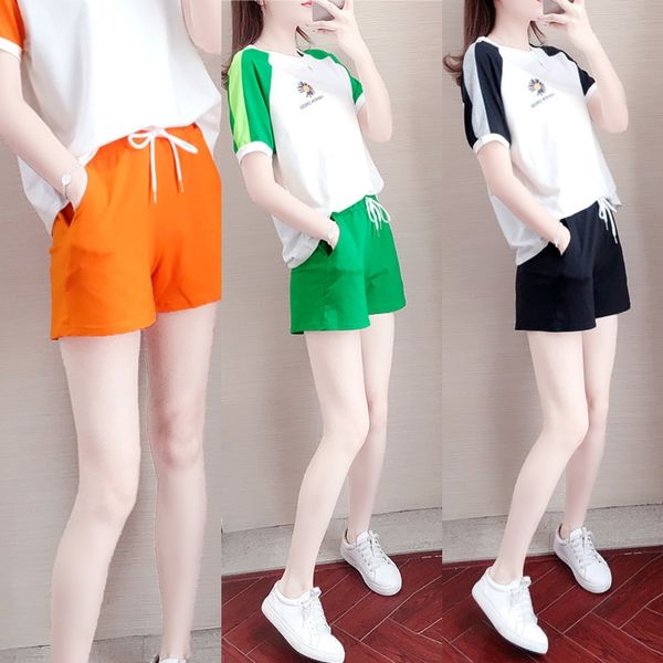 t8pgm fashion sports suit women's morning running suit 2020 summer fas loose new running short sleeve shorts two piece shorts and short, Gray
t8pgm fashion sports suit women's morning running suit 2020 summer fas loose new running short sleeve shorts two piece shorts and short, Gray