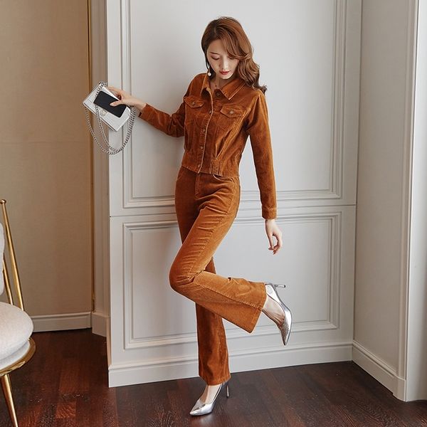 wrxih corduroy women's fall winter 2020 style fashion suit reducing western new small suit professional british wick wick style two pie, Gray
wrxih corduroy women's fall winter 2020 style fashion suit reducing western new small suit professional british wick wick style two pie, Gray