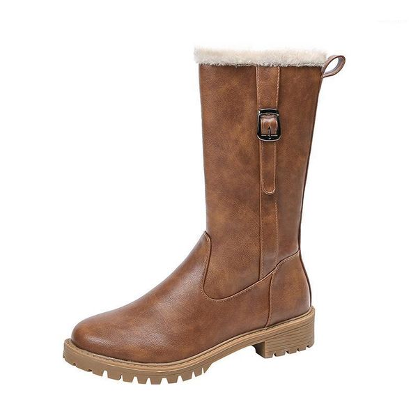 waterproof snow boots women winter shoes warm cotton shoes women long boots leather casual female high booties a19621, Black