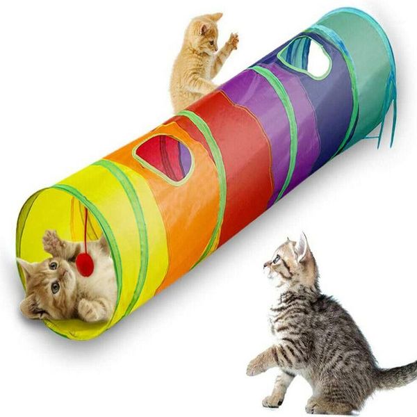 foldable cat kitten playing tunnel 2 holes pet play fun interactive rolling toy colorful fabric cloth rainbow tunnel toys1
foldable cat kitten playing tunnel 2 holes pet play fun interactive rolling toy colorful fabric cloth rainbow tunnel toys1