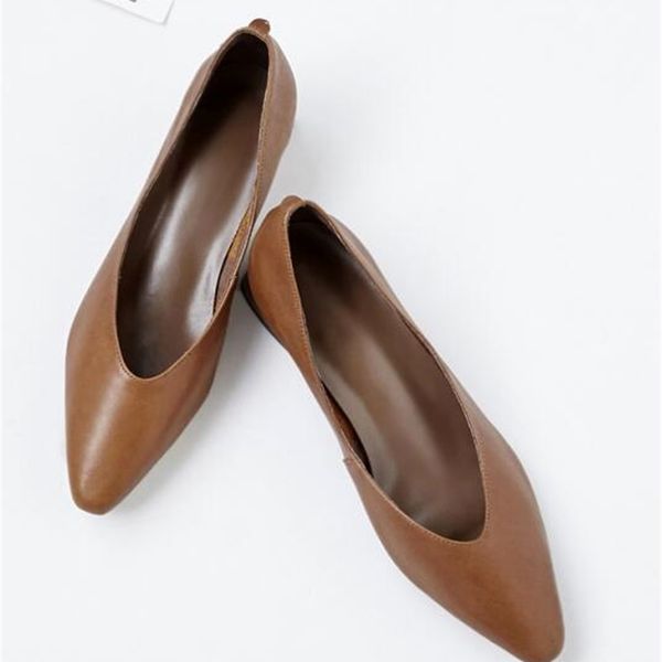 women 2021 genuine 22-25cm cow pointed finger of the foot office shoes low heels 1hl6, Black
women 2021 genuine 22-25cm cow pointed finger of the foot office shoes low heels 1hl6, Black