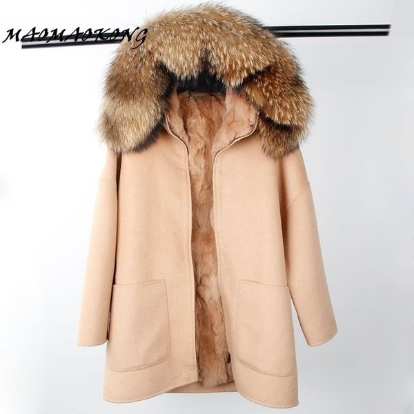 new winter parka wool cashmere coat women jacket overcoat collar hooded rex rabbit fur liner 201104, Black
new winter parka wool cashmere coat women jacket overcoat collar hooded rex rabbit fur liner 201104, Black