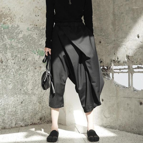 2019 new women and men's clothing bigbang hair stylist fashion hip hop fold harem pants catwalk singer costumes 27-461, Black
2019 new women and men's clothing bigbang hair stylist fashion hip hop fold harem pants catwalk singer costumes 27-461, Black