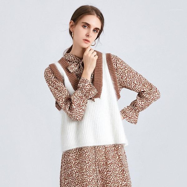 autumn women sweater waistcoat 2019 korean womens elegant student v-neck pullover knitting outerwear ves vest, sleeveless1, Black;white
autumn women sweater waistcoat 2019 korean womens elegant student v-neck pullover knitting outerwear ves vest, sleeveless1, Black;white
