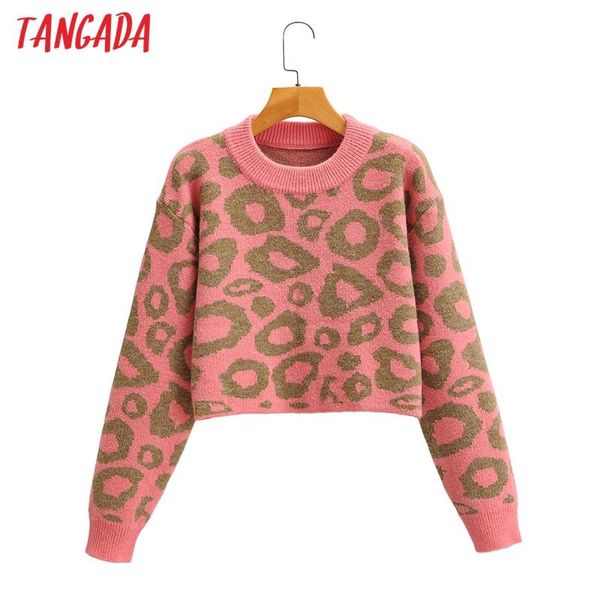 tangada women 2020 fashion loepard fitted cropped knitted sweater vintage o neck long sleeve female pullovers chic sy256, White;black
tangada women 2020 fashion loepard fitted cropped knitted sweater vintage o neck long sleeve female pullovers chic sy256, White;black