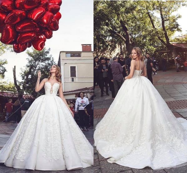 plus size arabic wedding dresses 2021 sheer neck buttons back princess ball gown bride dress lace appliqued vestidos de novia al7338, White
plus size arabic wedding dresses 2021 sheer neck buttons back princess ball gown bride dress lace appliqued vestidos de novia al7338, White