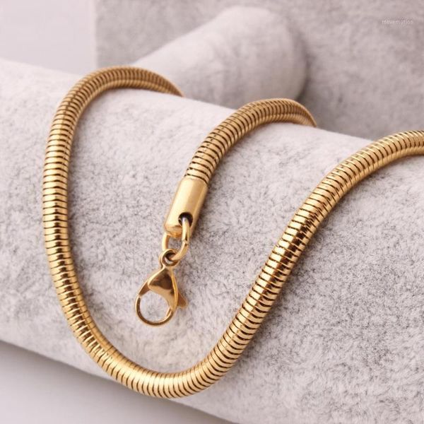 tisnium 4mm fashion women men snake necklace chain 316l stainless steel necklace gold color jewelry chain wholesale1, Silver
tisnium 4mm fashion women men snake necklace chain 316l stainless steel necklace gold color jewelry chain wholesale1, Silver