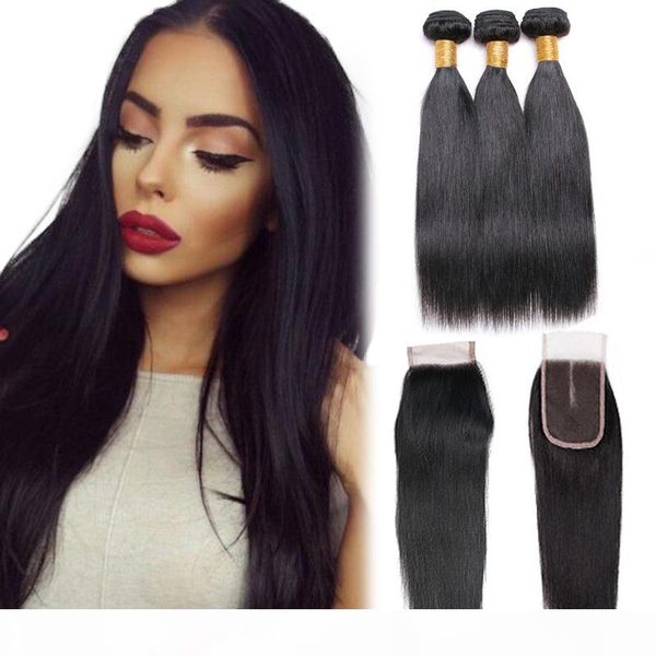 7a grade brazilian hair weave bundles 100% human hair remy straight virgin human hair extensions natural color 3 bundles with closure, Black
7a grade brazilian hair weave bundles 100% human hair remy straight virgin human hair extensions natural color 3 bundles with closure, Black