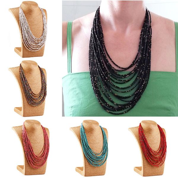 bohemia fashion for women brand exaggerated luxury multilayer beads statement choker chunky necklace wholesale
bohemia fashion for women brand exaggerated luxury multilayer beads statement choker chunky necklace wholesale